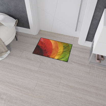 Gradient Leaves Autumn Spectrum Fall Rug