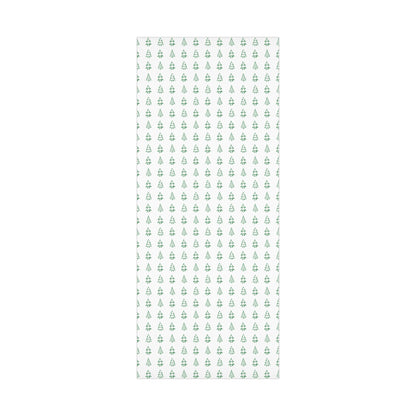 White Green Christmas Trees Gift Wrapping Papers - Varnish & Vibe