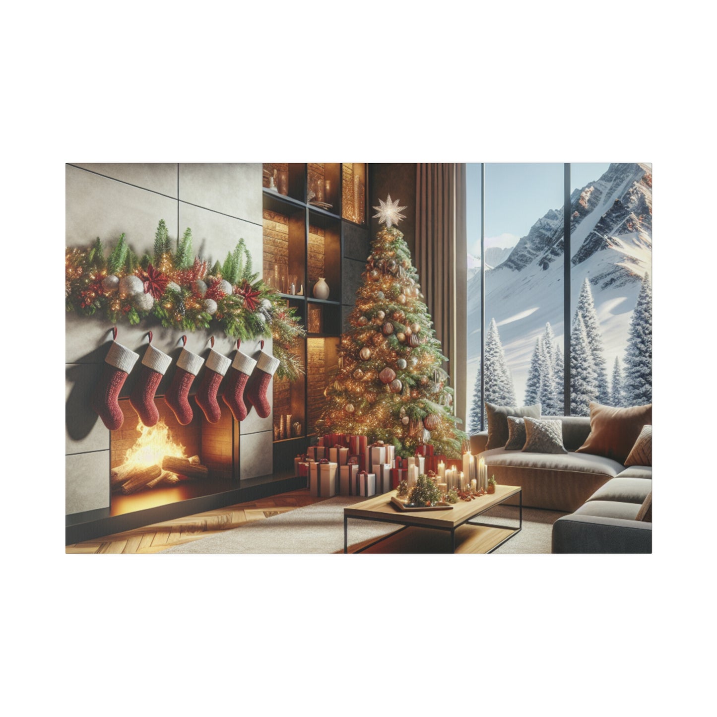 Christmas Matte Canvas, Stretched, 0.75"