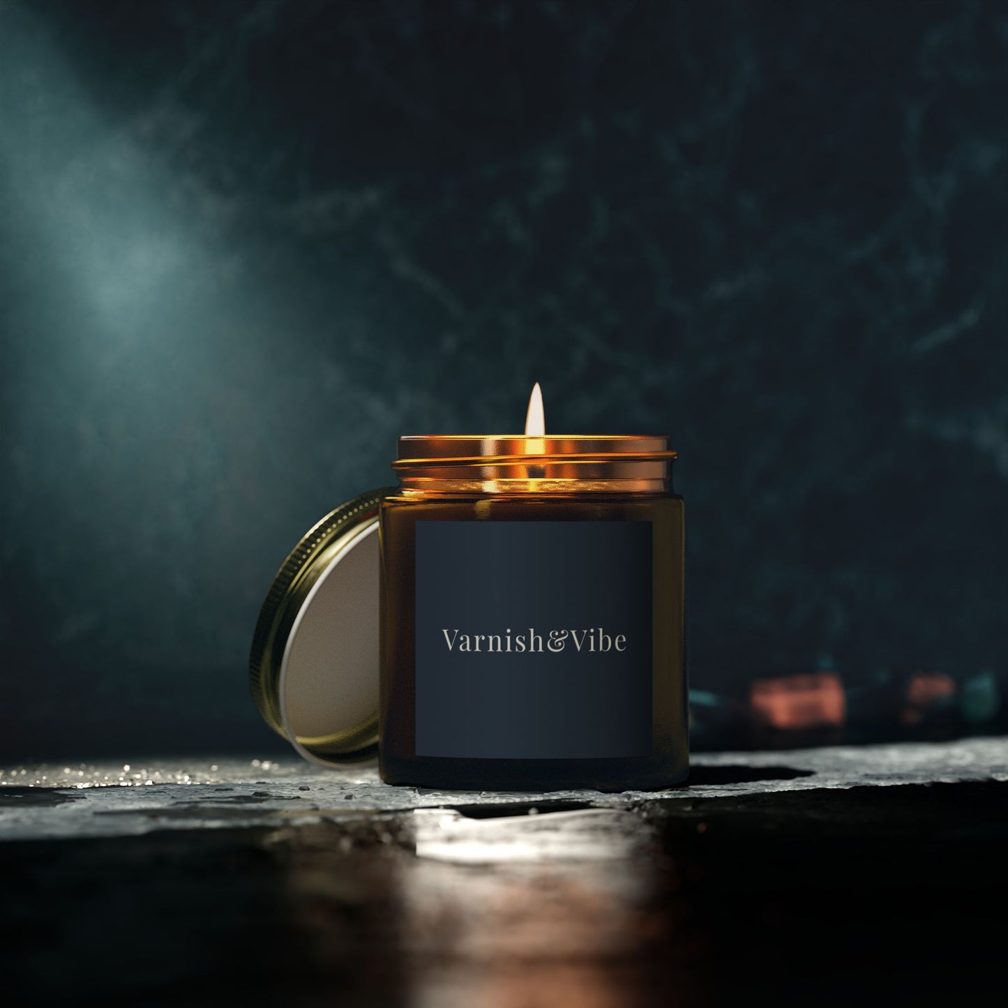 VARNISH & VIBE 4oz/9oz COCONUT APRICOT WAX SCENTED CANDLE