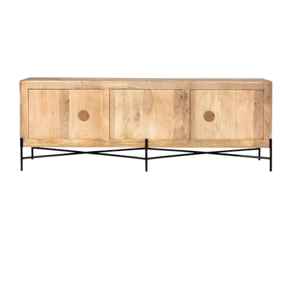 OCEAN 78" SOLID WOOD SIDEBOARD CONSOLE