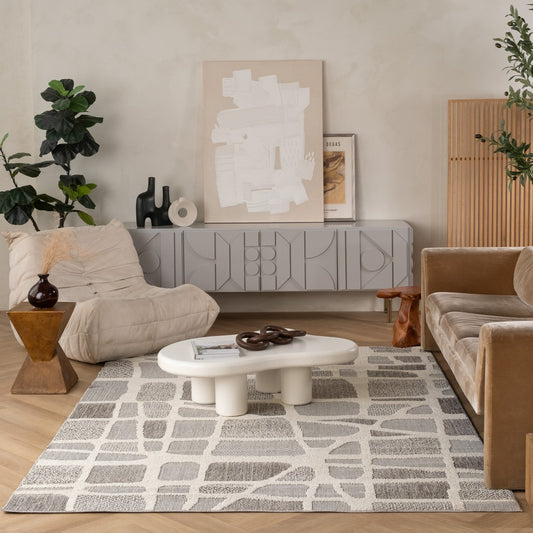 LAKEVIEW RUG BRANCH HOGAR 8' x 11' ABSTRACT GEOMETRIC OUTDOOR RUG