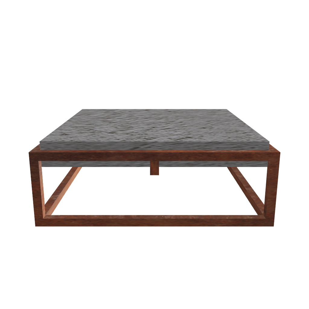 Varnish & Vibe Harbor Concrete and Metal Coffee Table