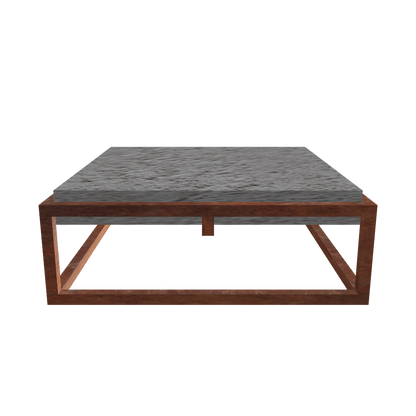 Varnish & Vibe Harbor Concrete and Metal Coffee Table